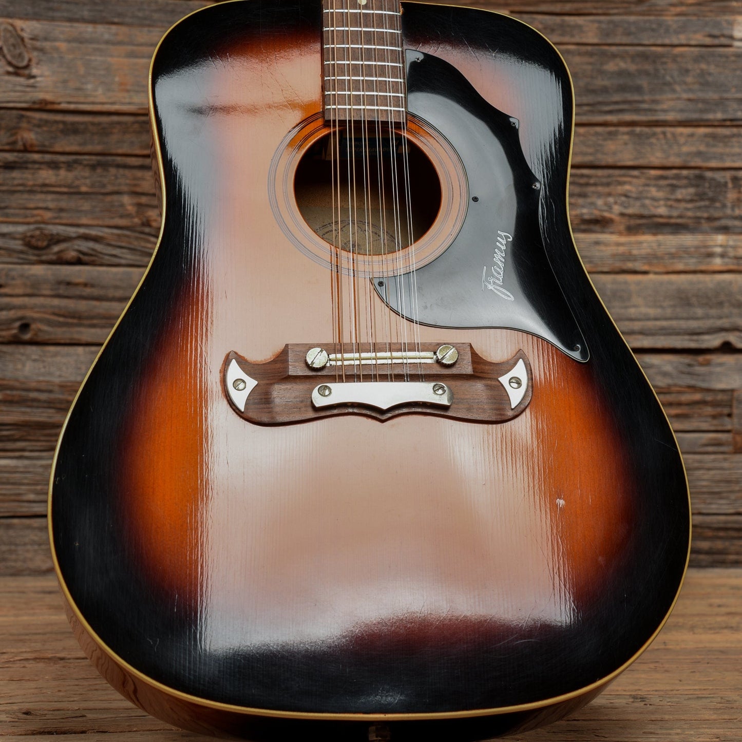 Framus Texan 51296 12 String Sunburst 1960s Acoustic Guitars / Dreadnought