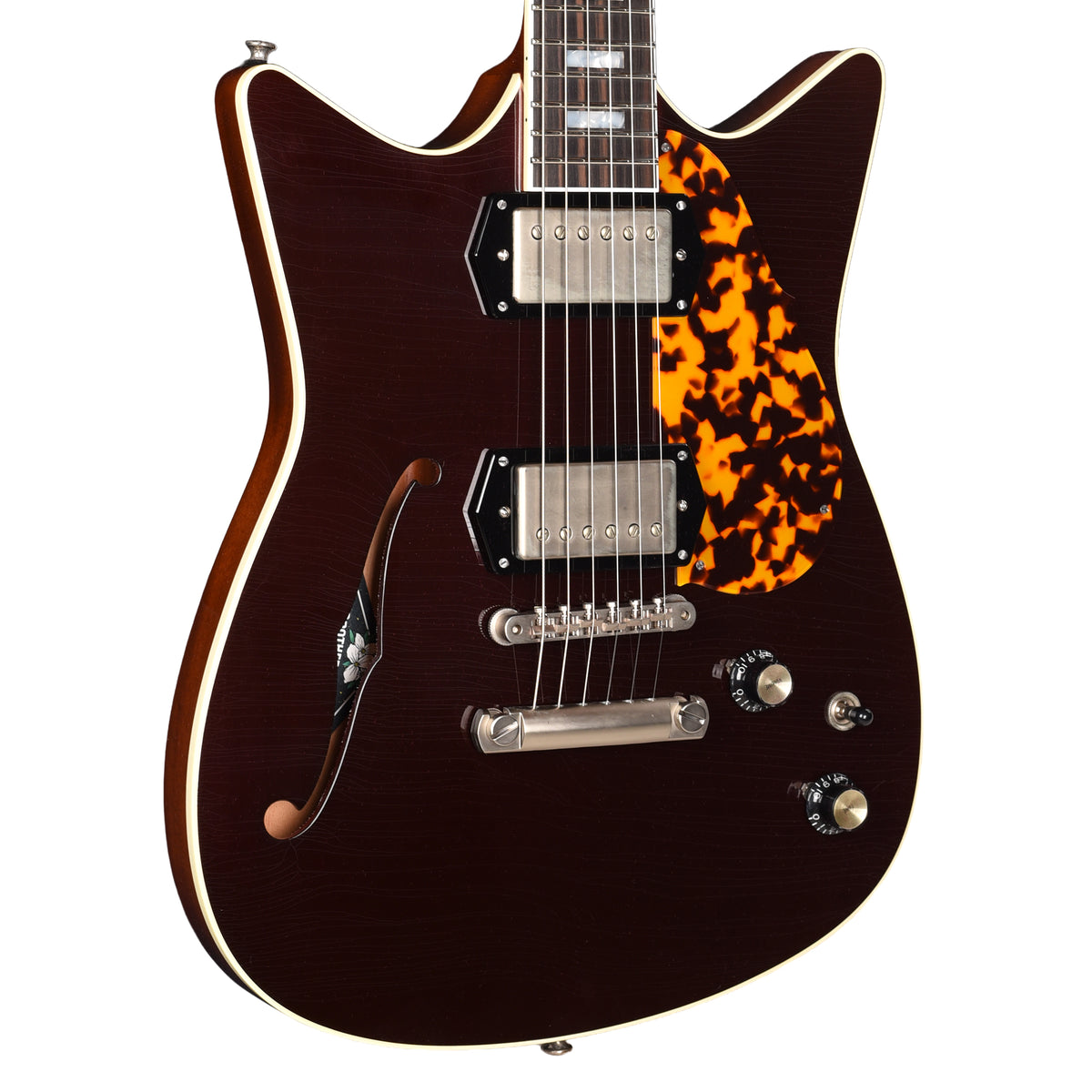 Frank Brothers Arcade Thinline Mahogany/Maple Oxblood w/ V.O. Humbuckers Electric Guitars