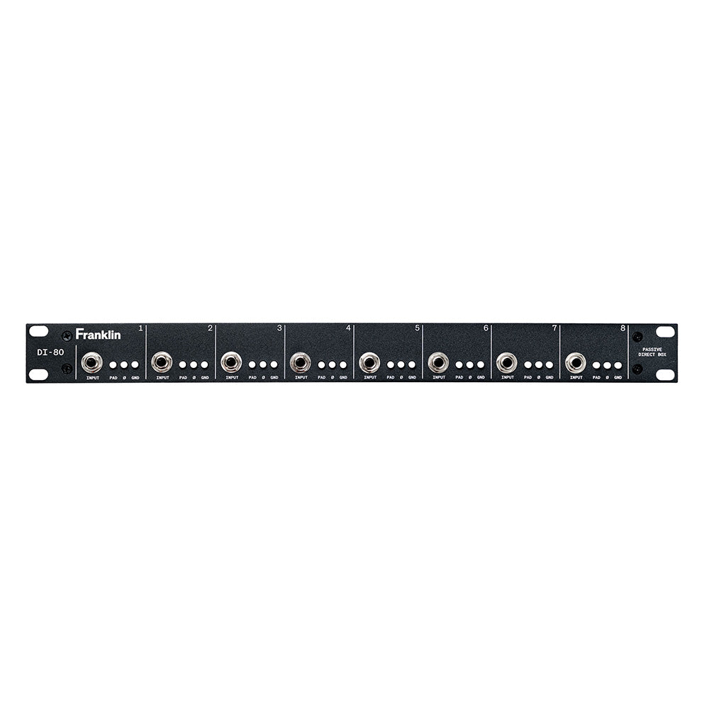 Franklin Audio DI-80 8-Channel Passive Transformer-Coupled Direct Box Direct Boxes