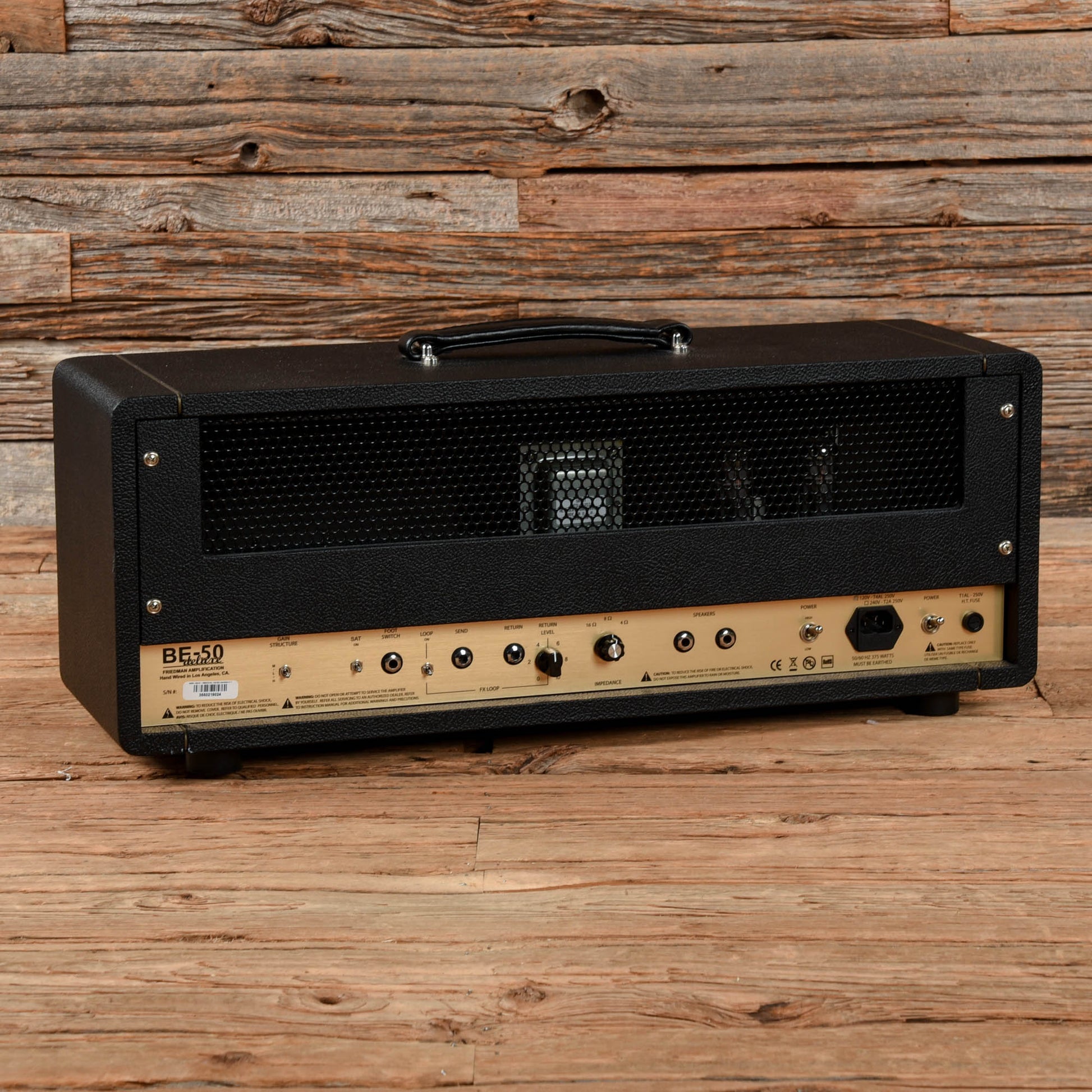 Friedman BE-50 Deluxe 3-Channel 50-Watt Tube Guitar Amp Head Amps / Guitar Amps / Guitar Cabinets