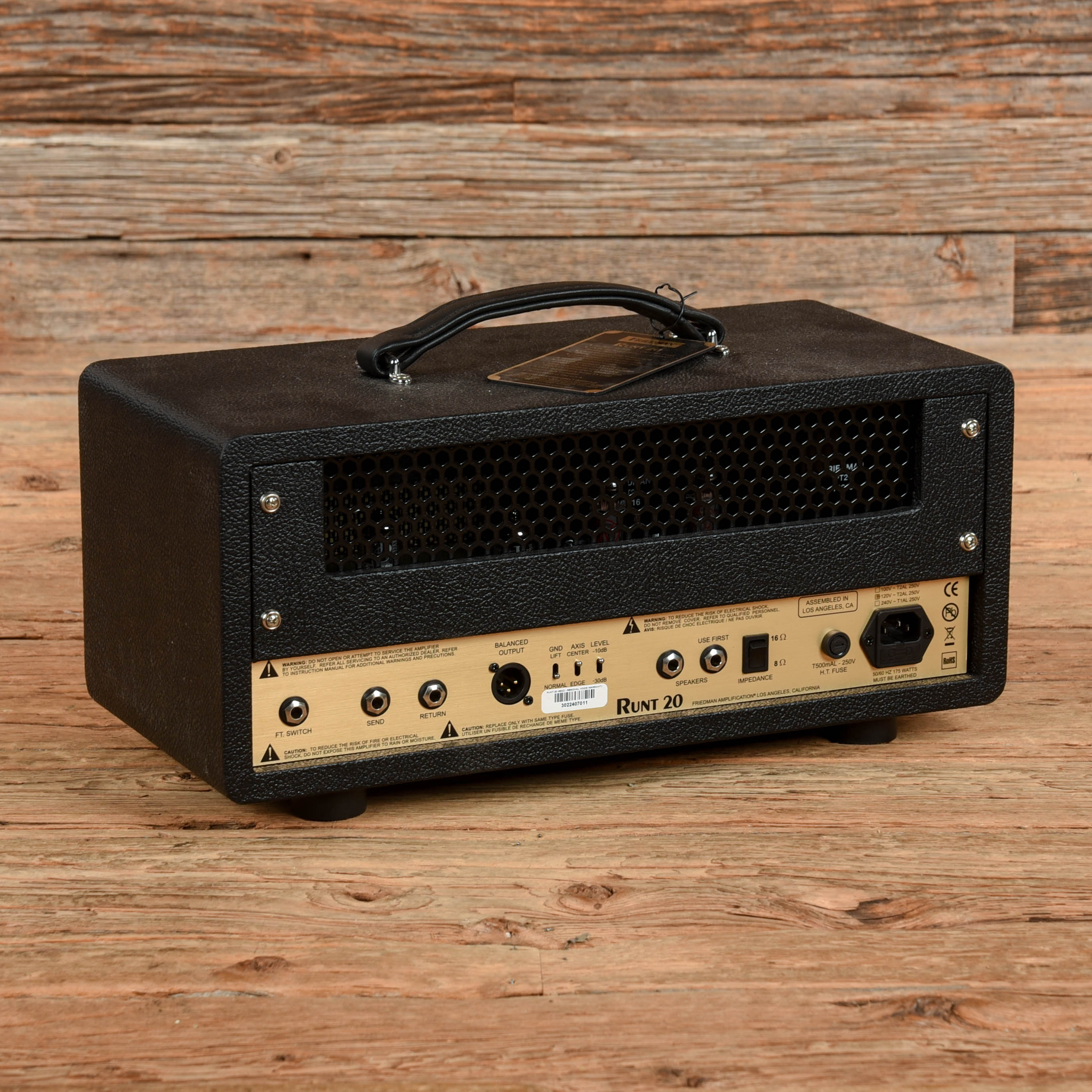 Friedman Runt 20 2-Channel 20-Watt Guitar Amp Head Amps / Guitar Amps / Guitar Cabinets