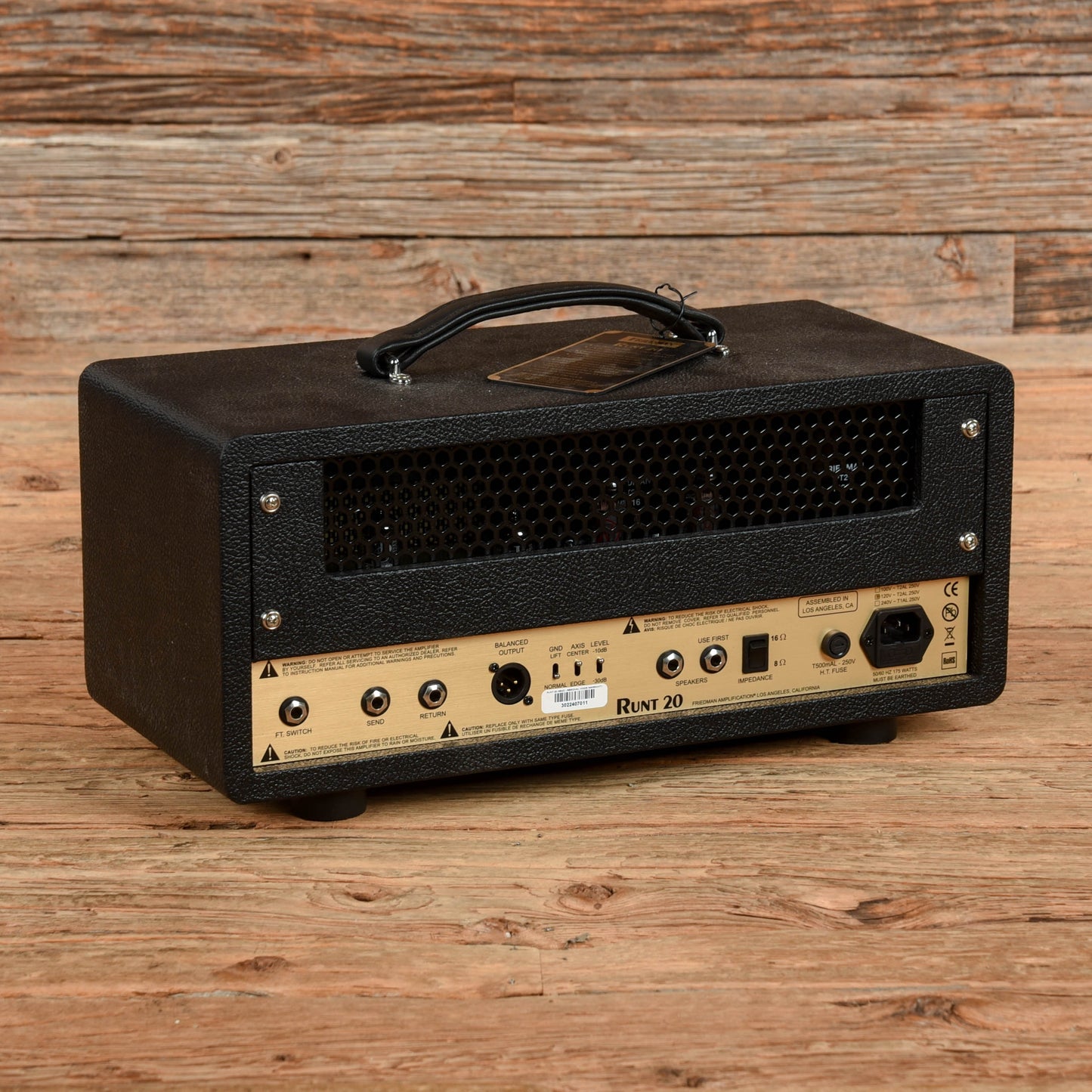 Friedman Runt 20 2-Channel 20-Watt Guitar Amp Head Amps / Guitar Amps / Guitar Cabinets