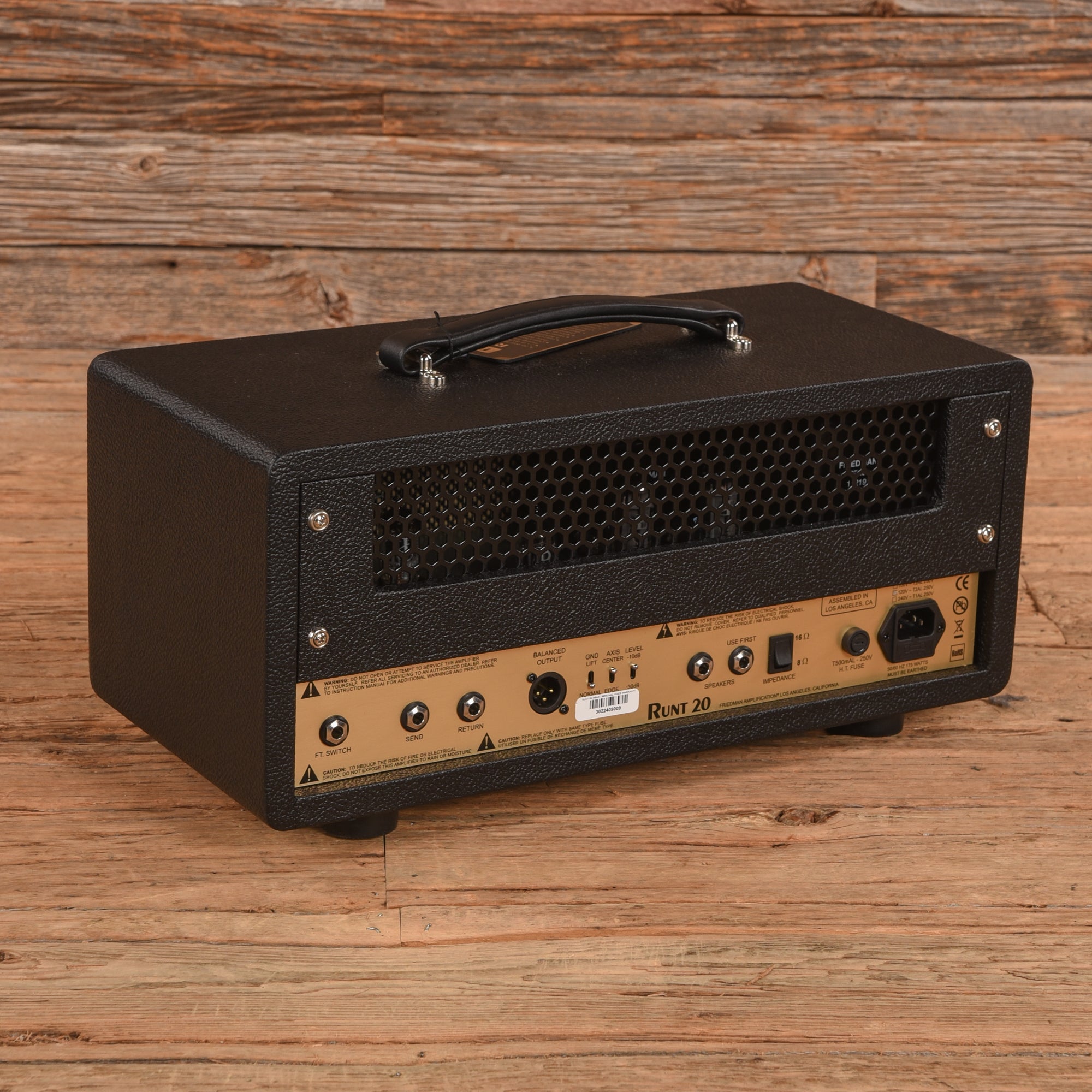 Friedman Runt 20 2-Channel 20-Watt Guitar Amp Head Amps / Guitar Amps / Guitar Cabinets