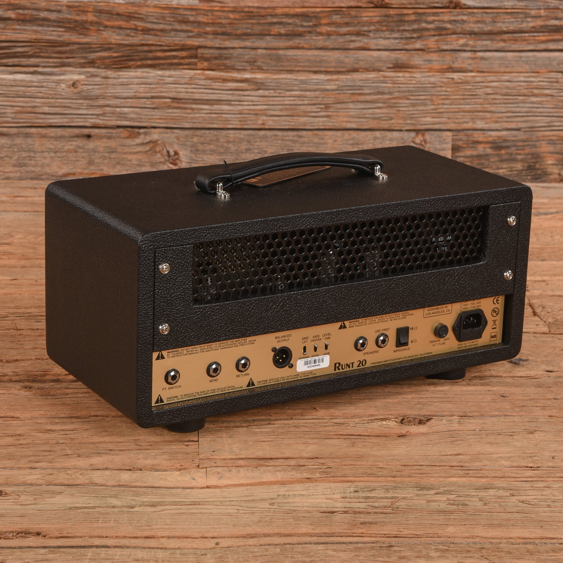 Friedman Runt 20 2-Channel 20-Watt Guitar Amp Head Amps / Guitar Amps / Guitar Cabinets