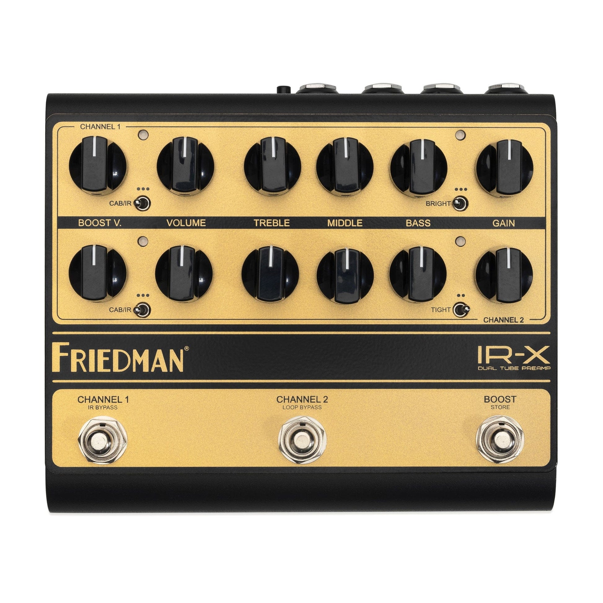 2 channel preamp pedal Friedman IR-X Dual Channel Tube Preamp Pedal