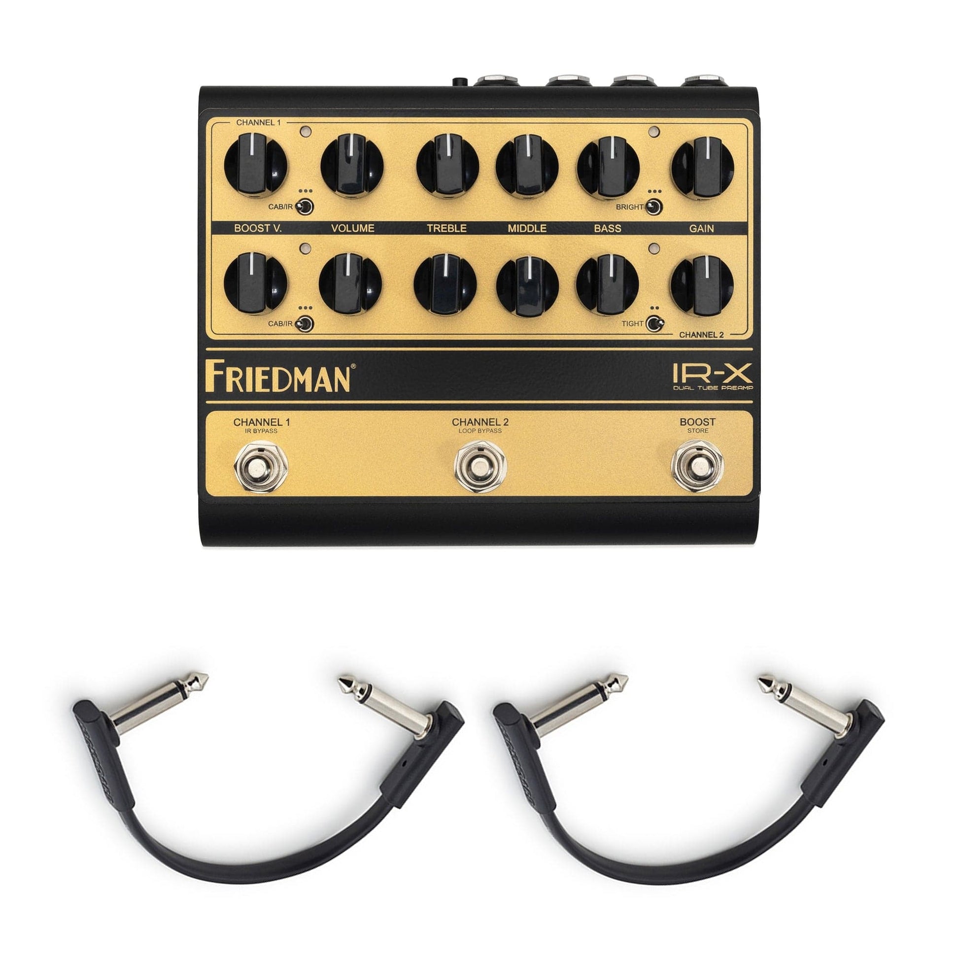 friedman preamp pedal Friedman IR-X Dual Channel Tube Preamp Pedal w/(2) Rockboard Flat Patc – Chicago Music Exchange