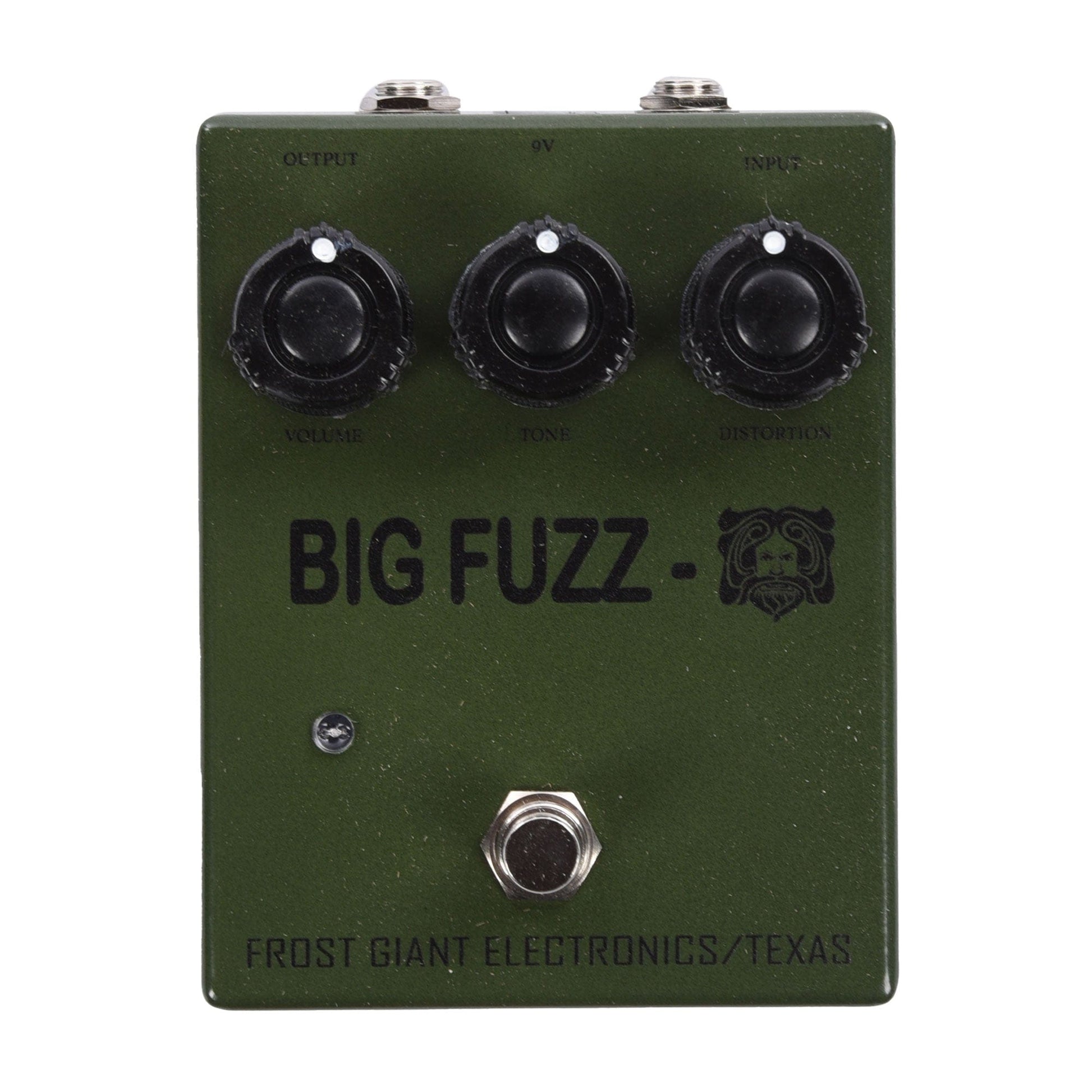 pedal giant Frost Giant Special Run Big Fuzz Pedal Green