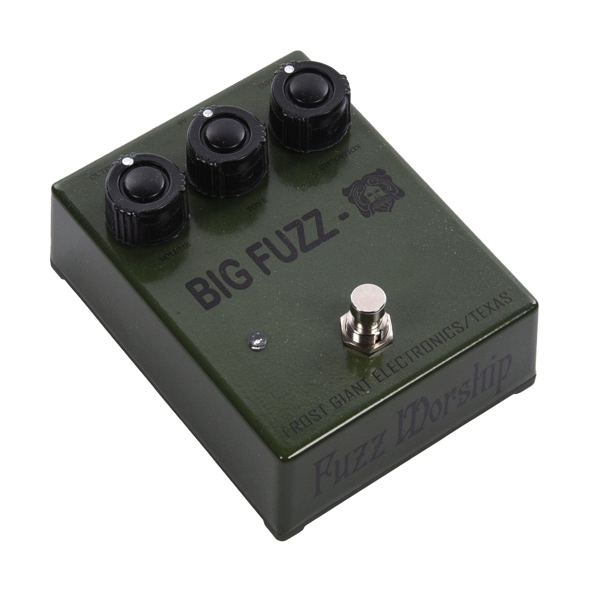 pedal giant Frost Giant Special Run Big Fuzz Pedal Green