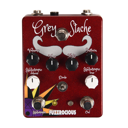 Fuzzrocious Grey Stache/Heliotropic Combo Pedal Effect Pedals