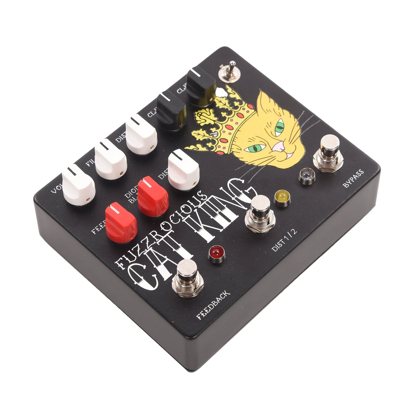Fuzzrocious Cat King w/ Latching Feedback Mod CME Exclusive Black/Orange Effects and Pedals / Distortion