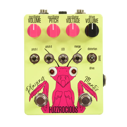 Fuzzrocious Playing Mantis Neon Yellow Effects and Pedals / Distortion
