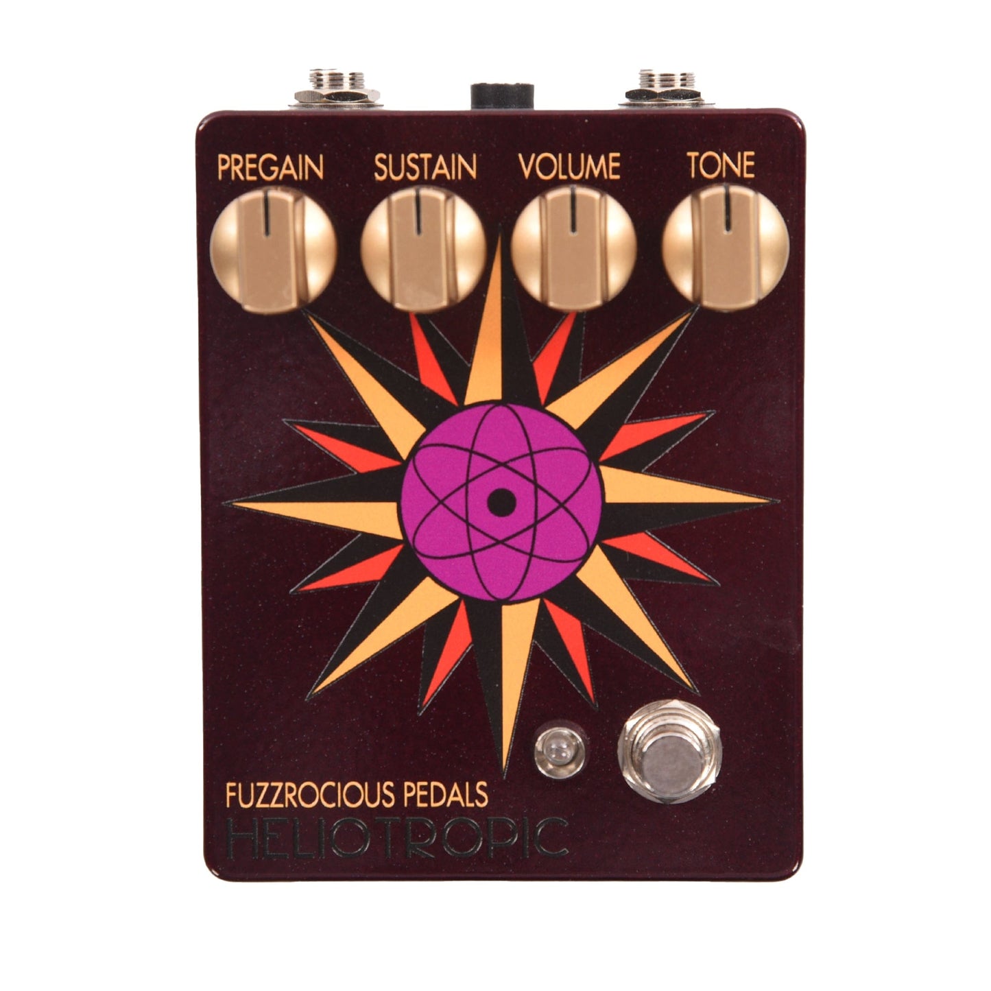 Fuzzrocious Heliotropic Fuzz Pedal Deep Red Effects and Pedals / Fuzz