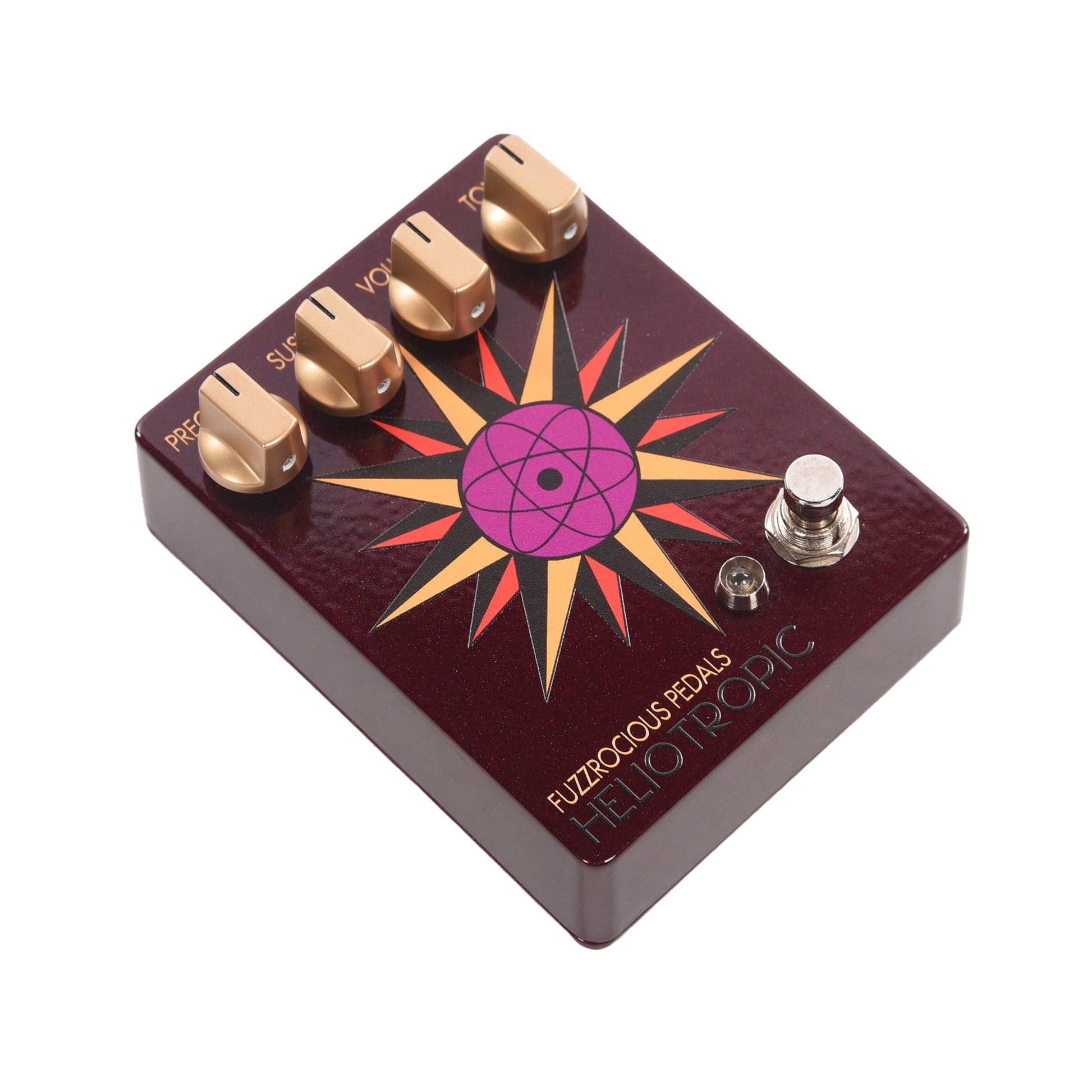Fuzzrocious Heliotropic Fuzz Pedal Deep Red Effects and Pedals / Fuzz