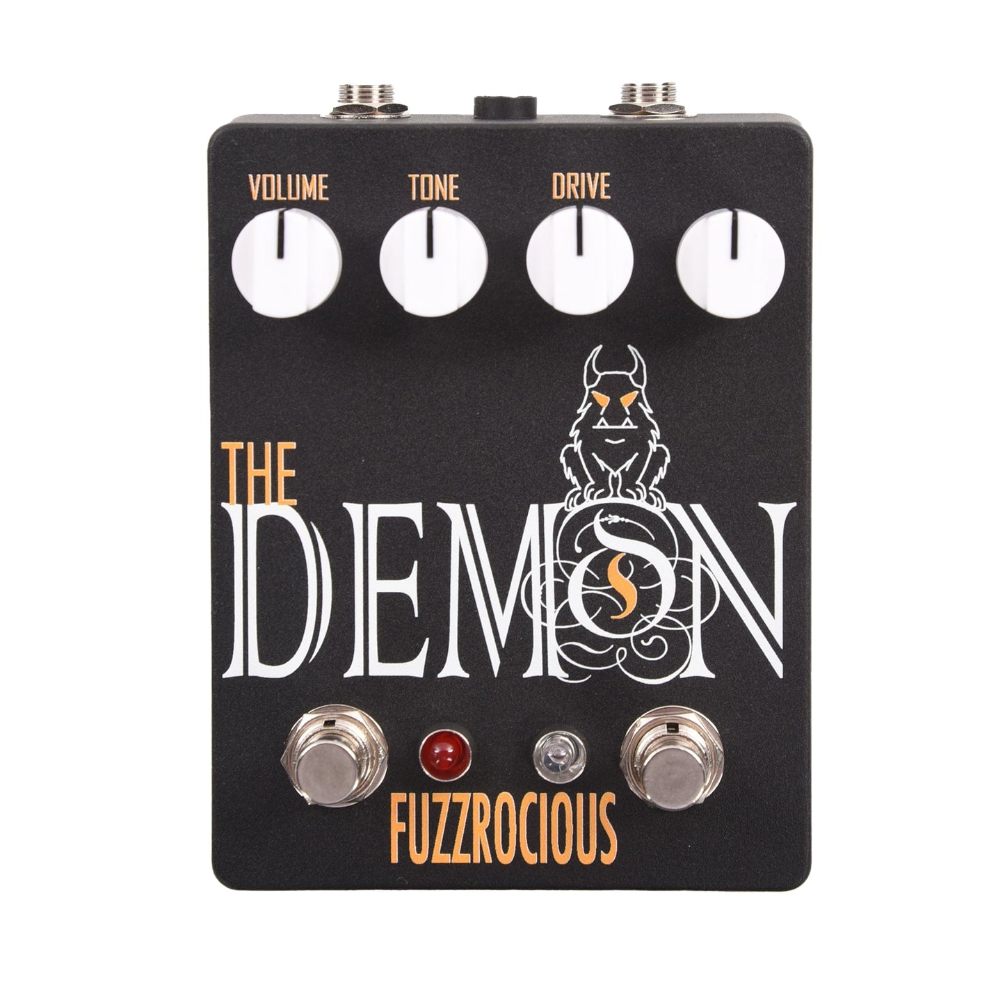 Fuzzrocious Demon Med/High Overdrive w/2nd Drive Mod CME Exclusive Black/Orange Effects and Pedals / Overdrive and Boost