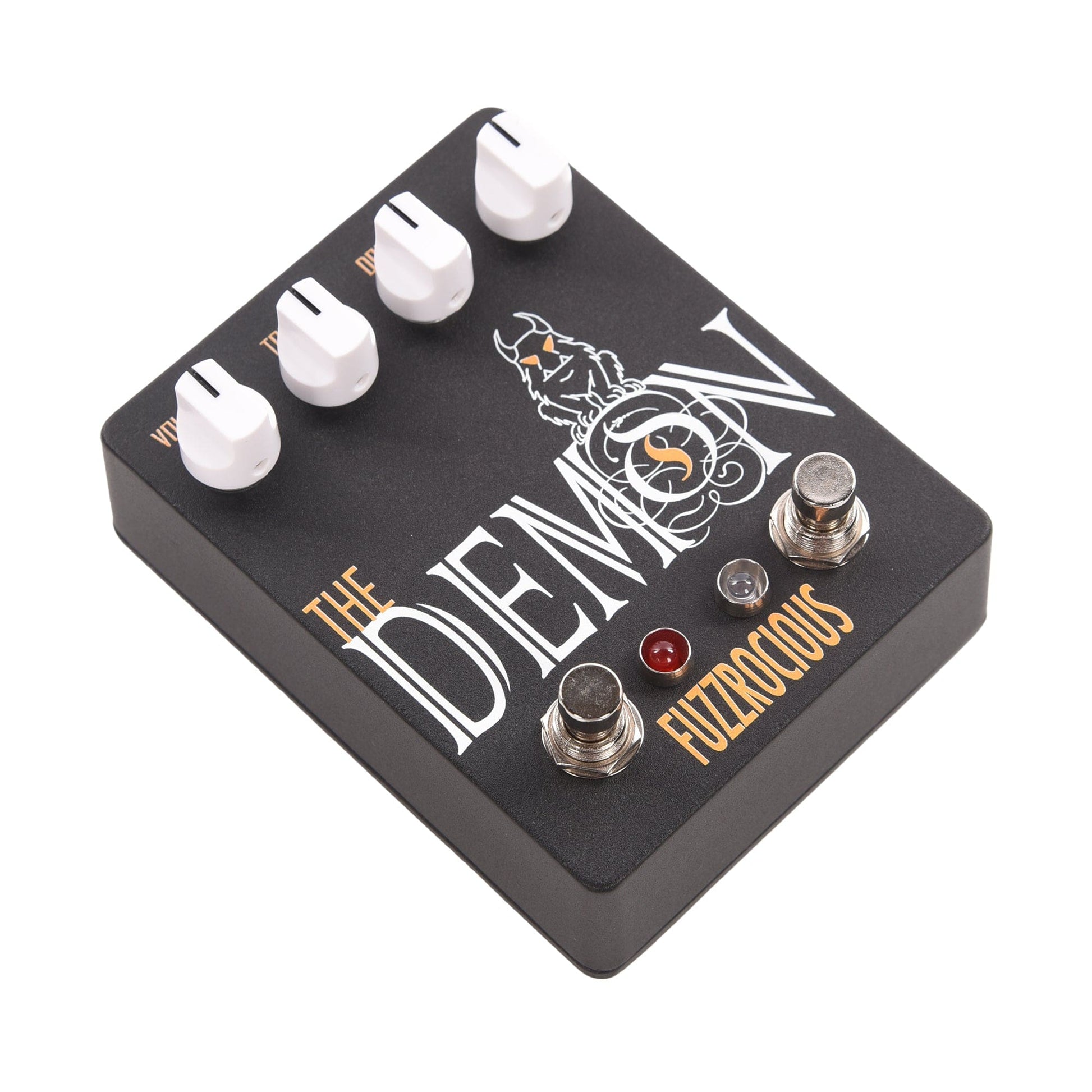 Fuzzrocious Demon Med/High Overdrive w/2nd Drive Mod CME Exclusive Black/Orange Effects and Pedals / Overdrive and Boost