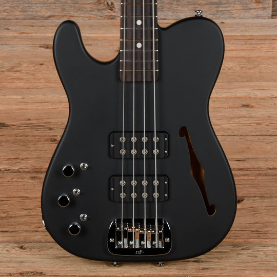G&L USA ASAT Bass Semi-Hollow Satin Black  LEFTY Bass Guitars / 4-String