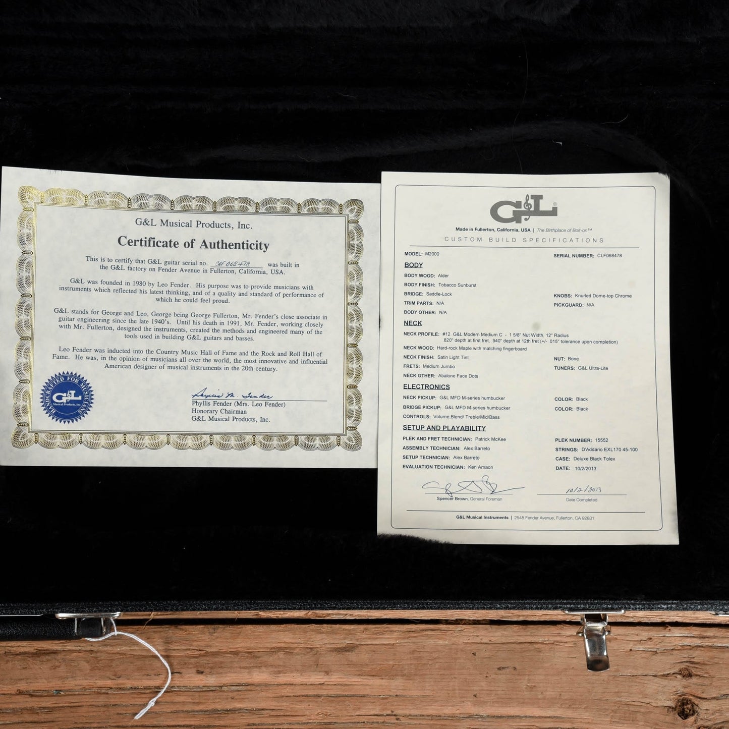 G&L USA M-2000 Sunburst 2013 Bass Guitars / 4-String