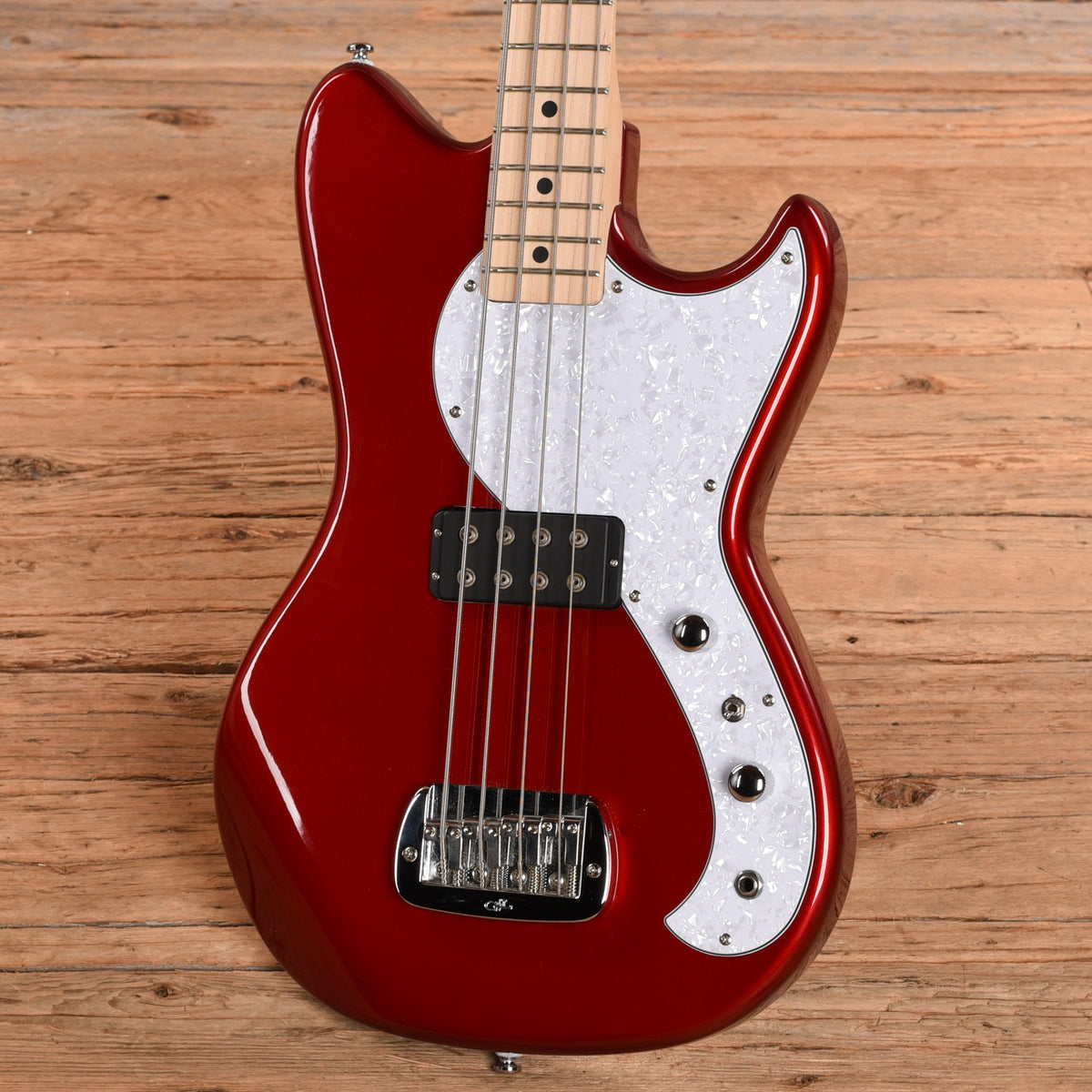 G&L Fallout Candy Apple Red Bass Guitars