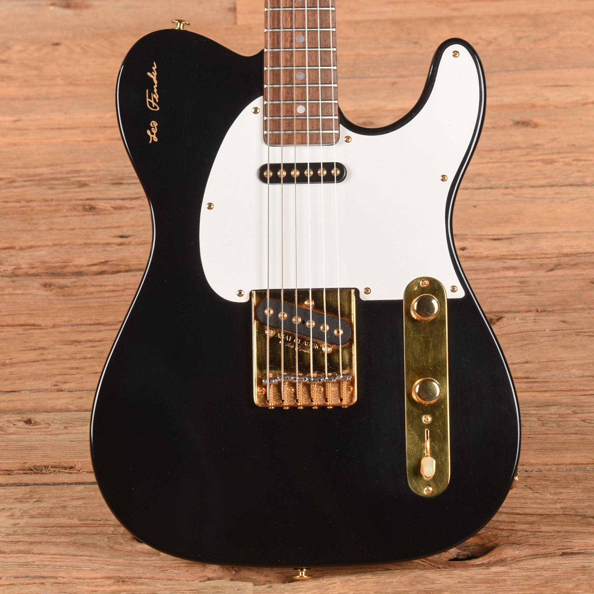 G&L ASAT Classic Black and Gold Hardware Electric Guitars