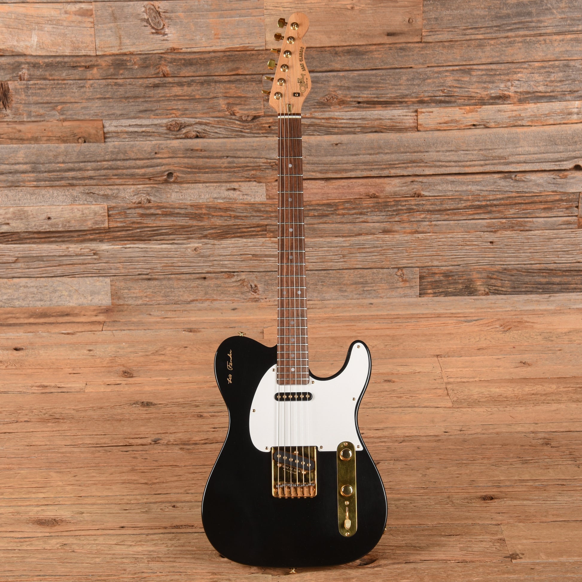 G&L ASAT Classic Black and Gold Hardware Electric Guitars