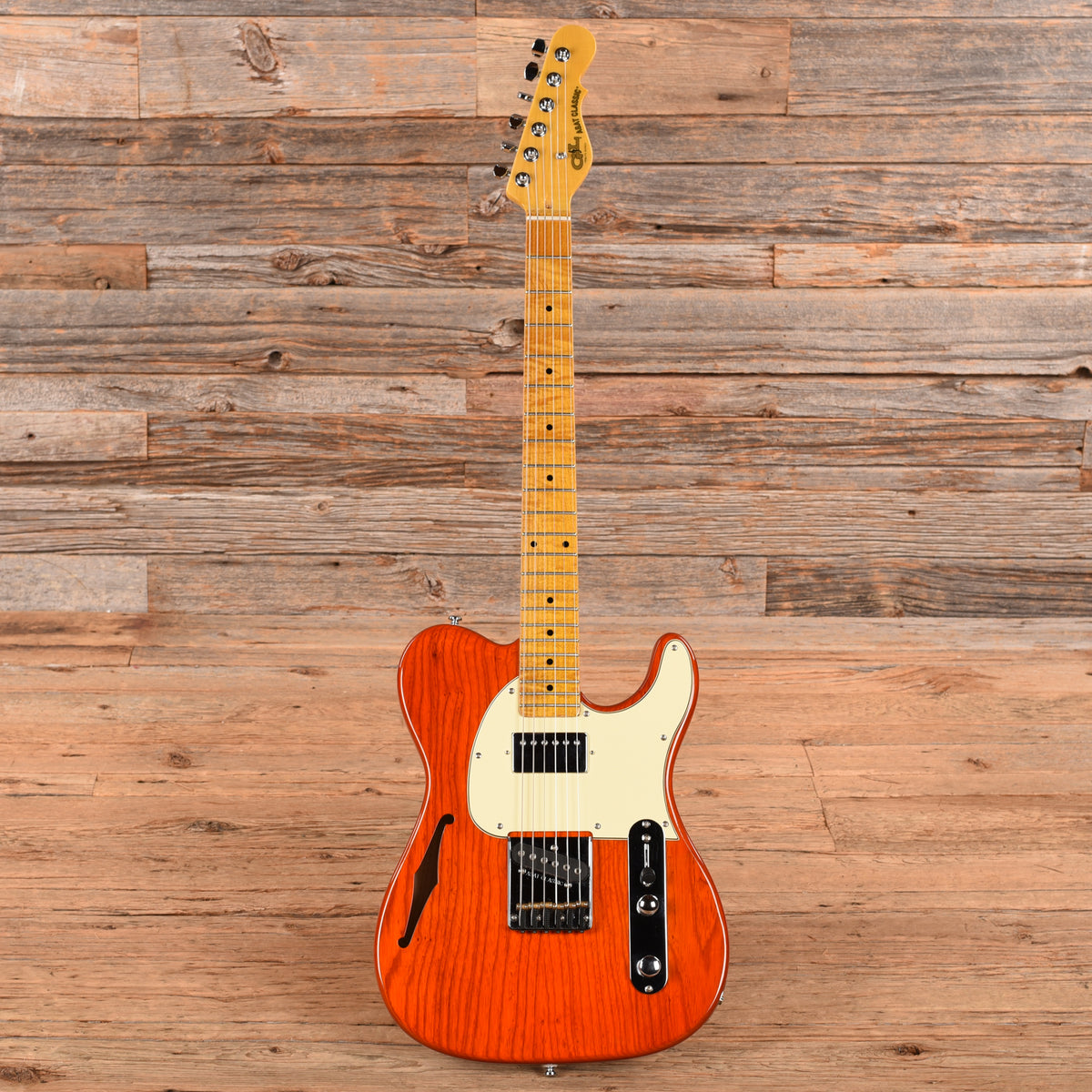 G&L ASAT Classic Bluesboy Semi-Hollow Orange Electric Guitars