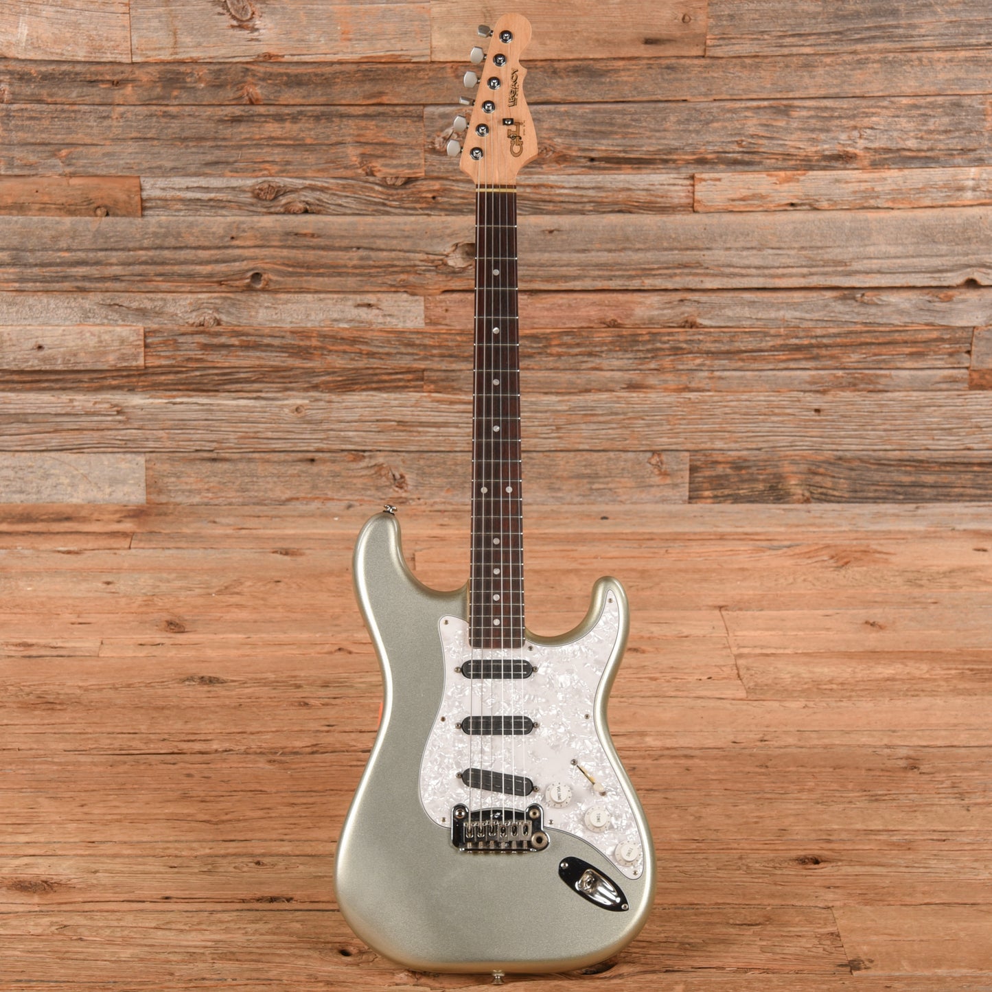G&L USA Legacy Silver Sparkle Electric Guitars