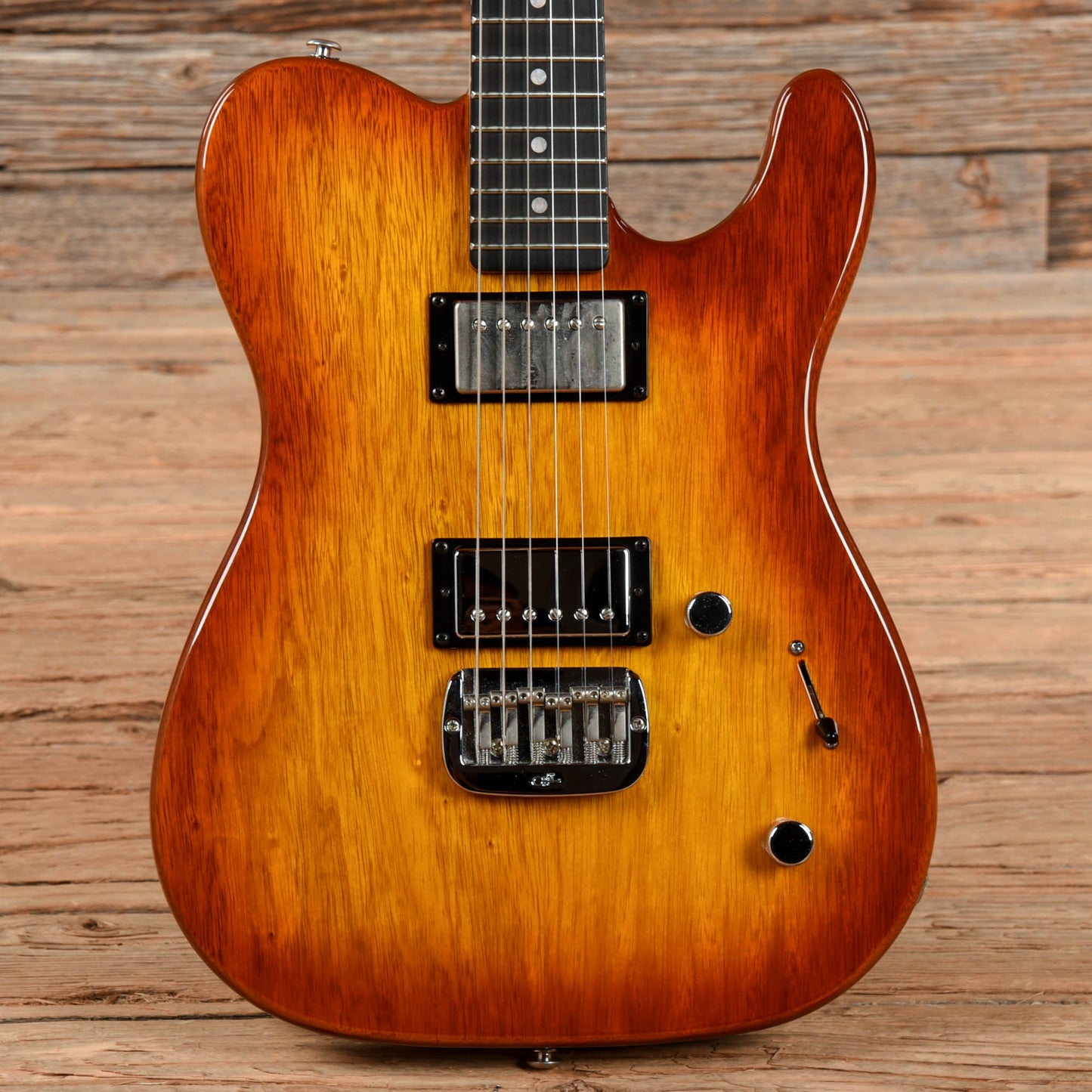 G&L ASAT Deluxe Korina Sunburst Electric Guitars / Solid Body