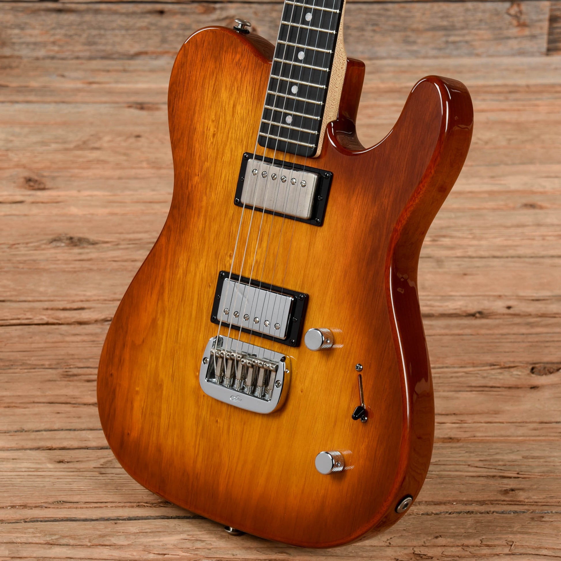 G&L ASAT Deluxe Korina Sunburst Electric Guitars / Solid Body