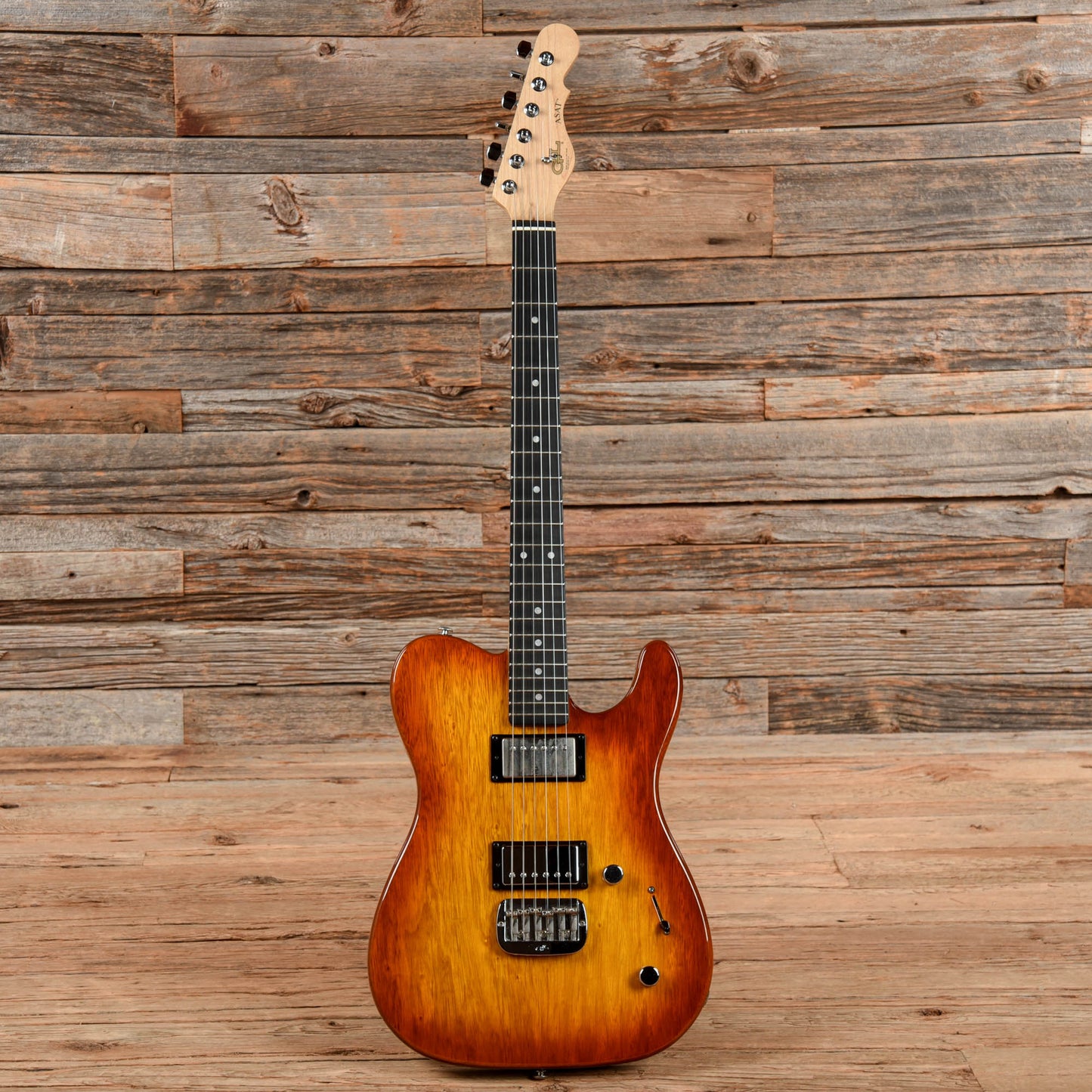 G&L ASAT Deluxe Korina Sunburst Electric Guitars / Solid Body
