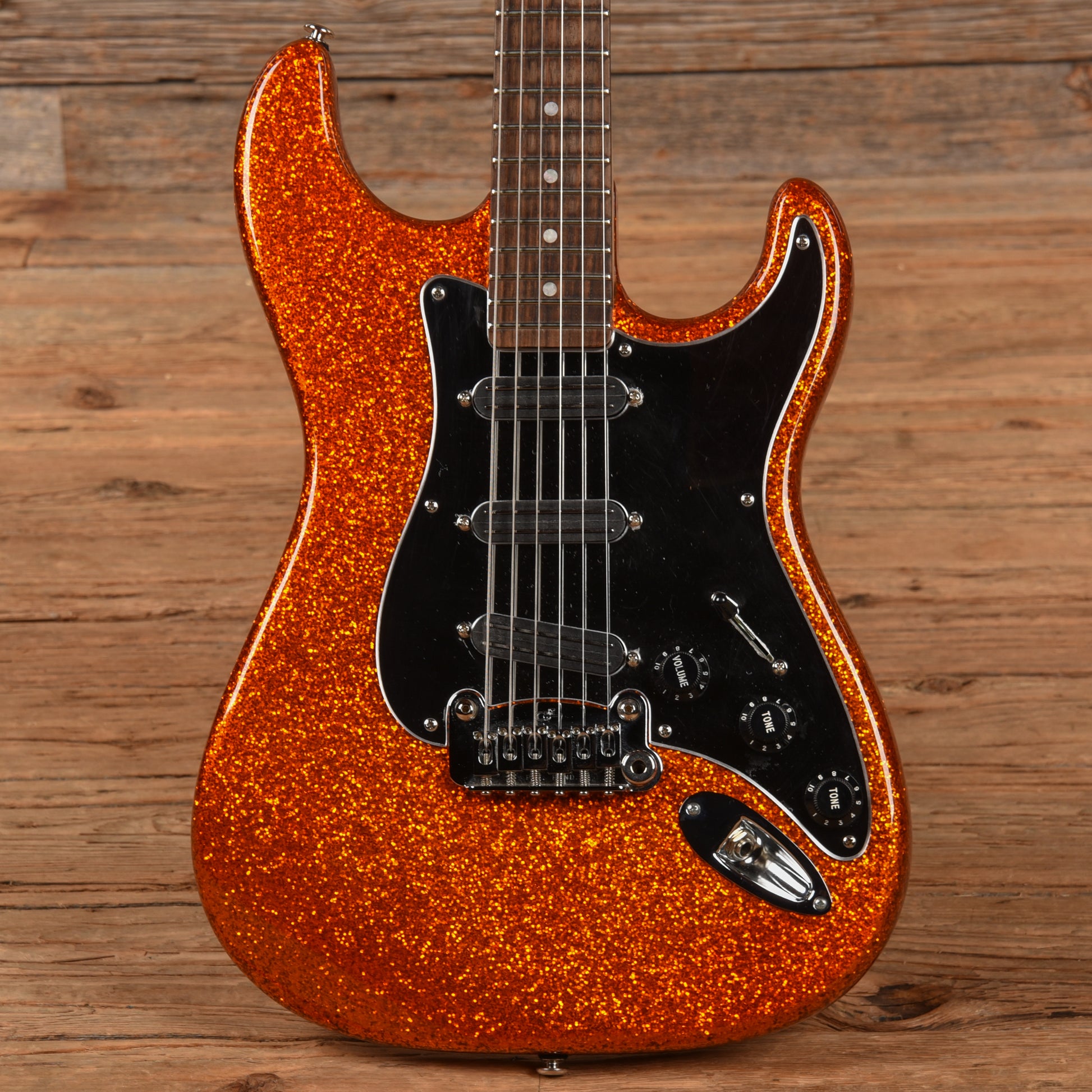 G&L Legacy Custom Orange Sparkle Electric Guitars / Solid Body