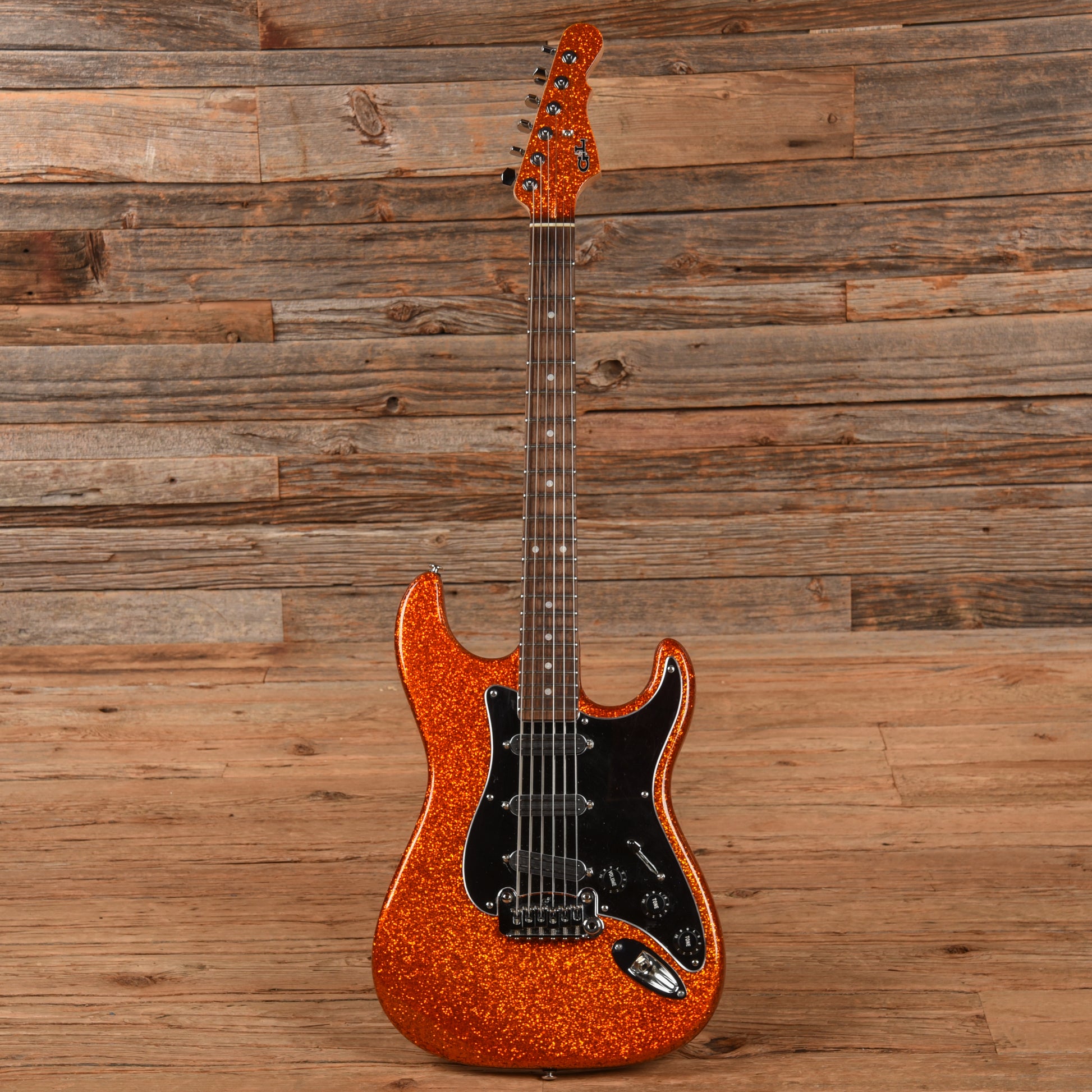 G&L Legacy Custom Orange Sparkle Electric Guitars / Solid Body