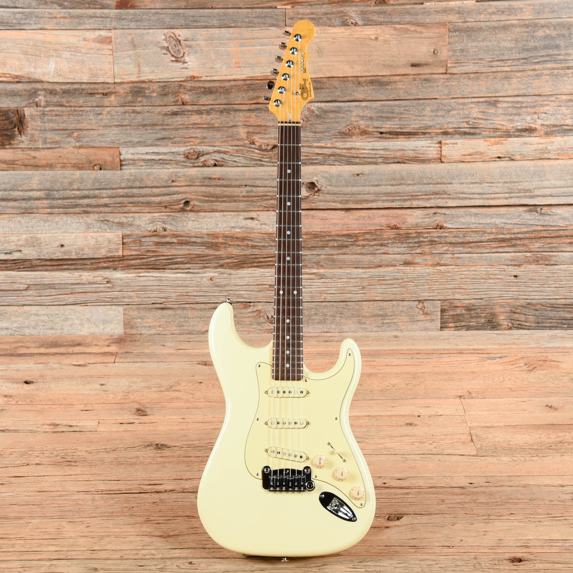 G&L Legacy Vintage White Electric Guitars / Solid Body