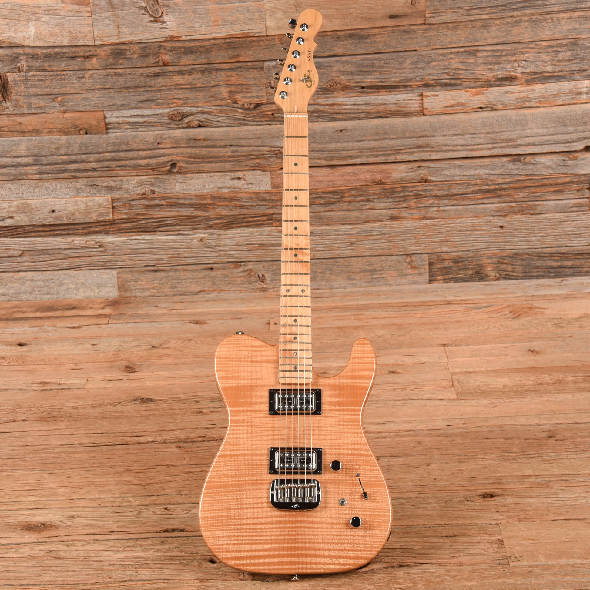 G&L USA ASAT Deluxe Natural Electric Guitars / Solid Body