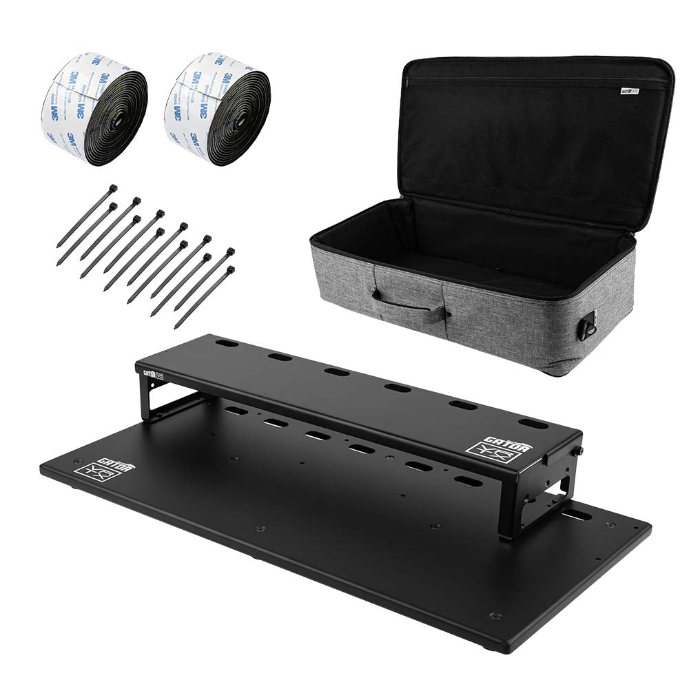 Gator Vertex GV-TC2713R2-GB Tour Compact 27" x 13" Pedalboard & Riser w/ Padded Gig Bag Effects and Pedals / Pedalboards and Power Supplies