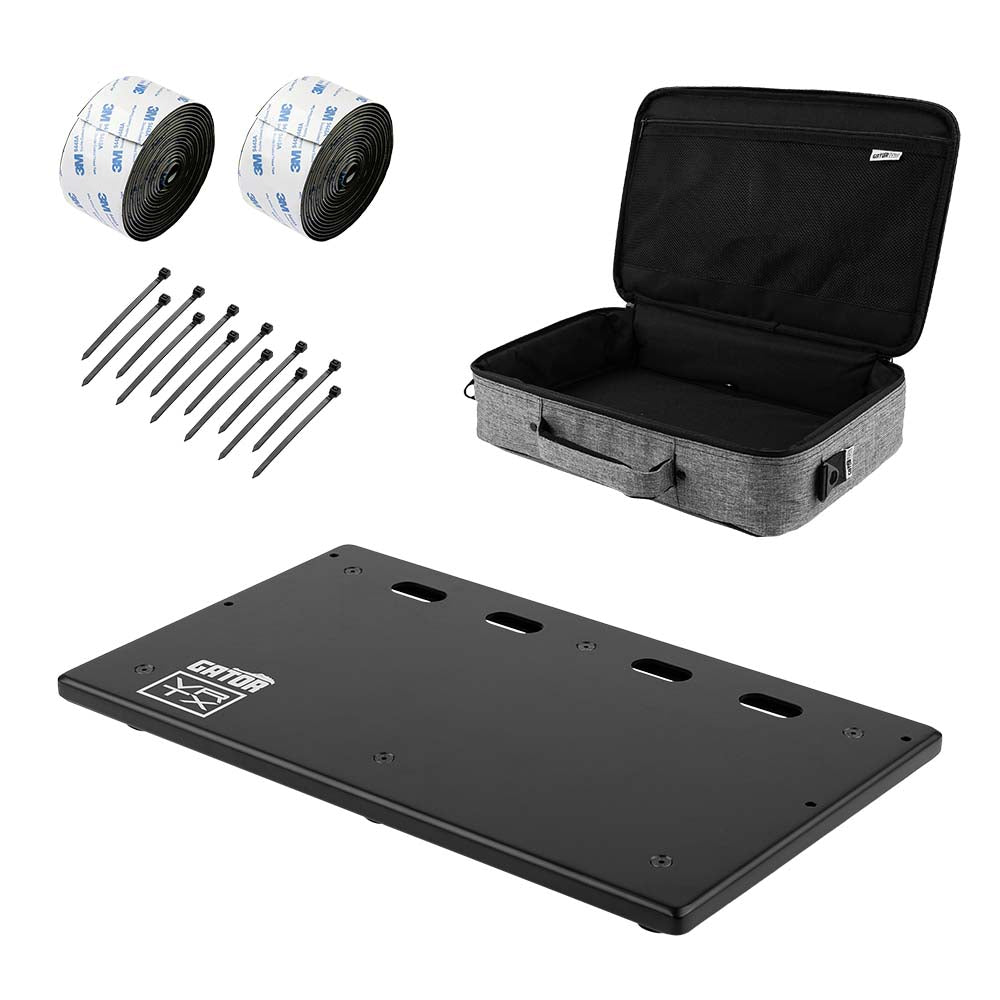 Gator Vertex GV-TL1710-GB Travel Lite 17" x 10" Pedalboard w/ Padded Gig Bag Effects and Pedals / Pedalboards and Power Supplies