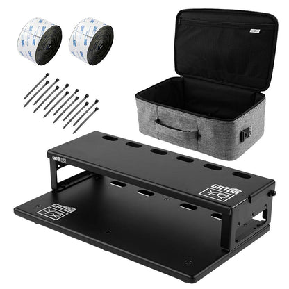 Gator Vertex GV-TL1710R1-GB Travel Lite 17" x 10" Pedalboard and Riser w/ Padded Gig Bag Effects and Pedals / Pedalboards and Power Supplies