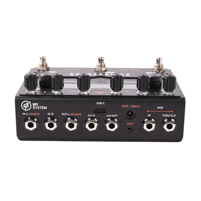 GFI System Solis Ventus Dual Engine Delay/Reverb Pedal Black Effect Pedals