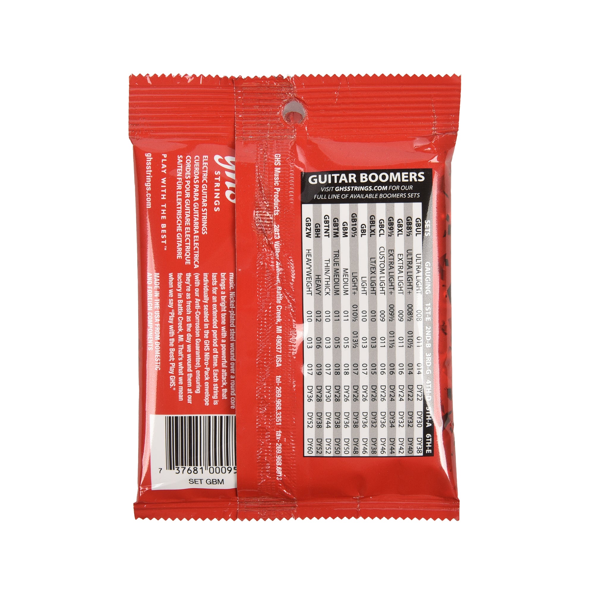 GHS Guitar Boomers Electric GBM 11-50 Accessories / Strings / Guitar Strings