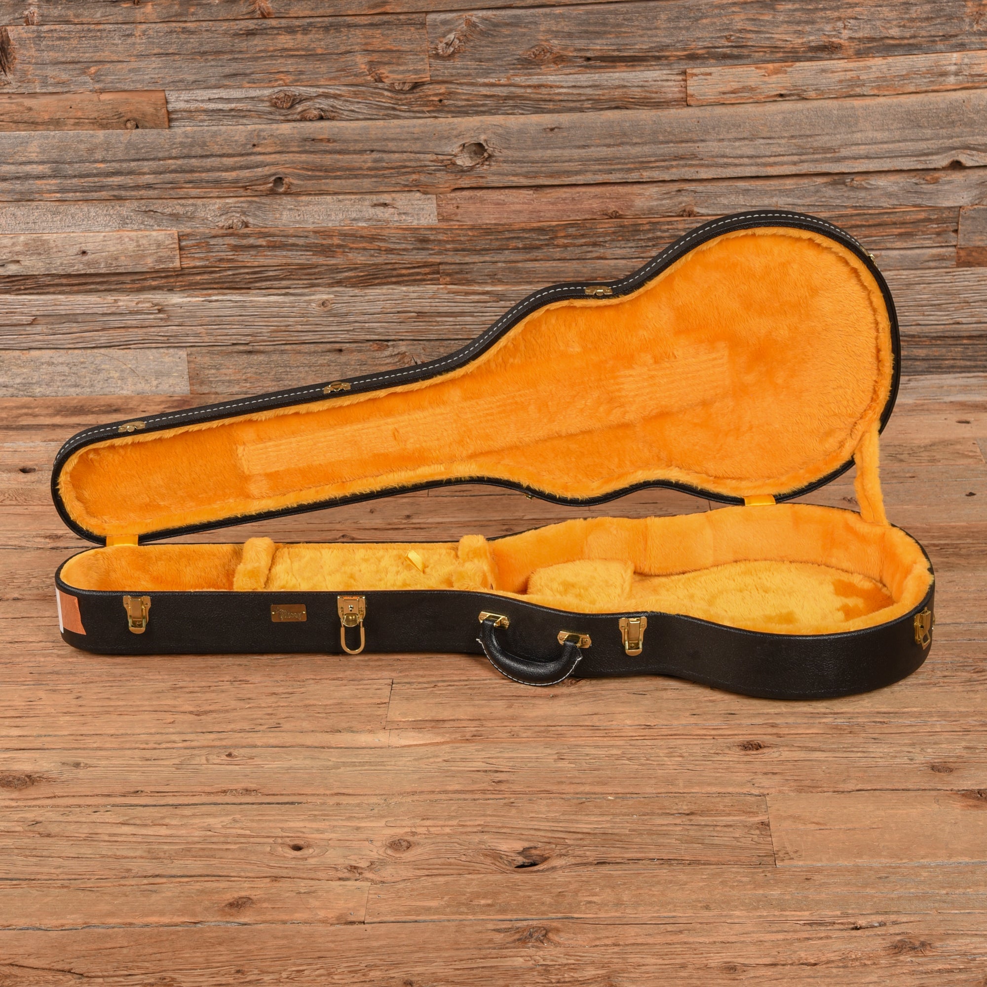 Gibson Custom Shop Les Paul Case Black/Yellow Accessories / Cases and Gig Bags / Guitar Cases