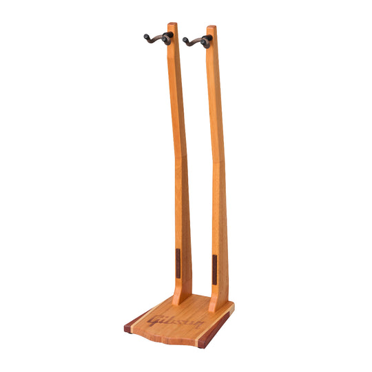 Gibson Handcrafted Doubleneck Wooden Guitar Stand Mahogany Accessories / Stands