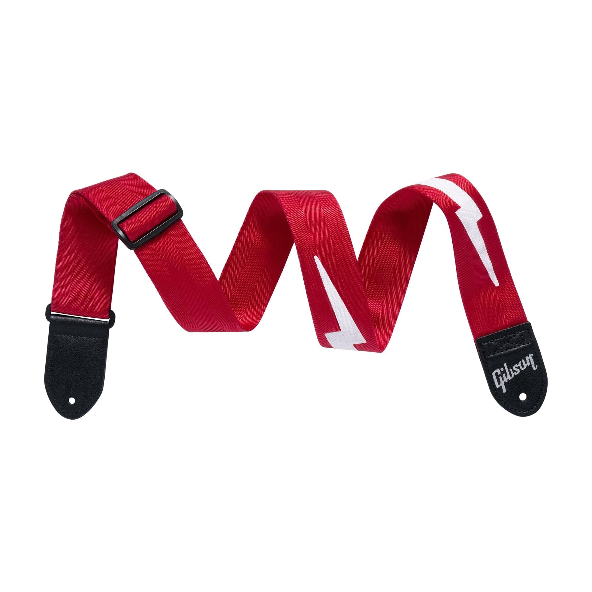 Gibson The Lightning Bolt Seatbelt Strap Red Accessories / Straps