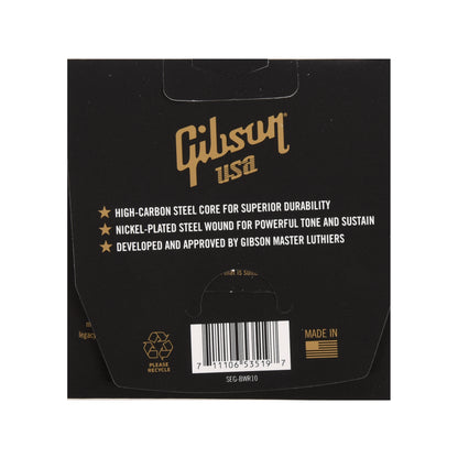 Gibson Brite Wire 'Reinforced' Electric Guitar Strings Light Gauge 10-46 Accessories / Strings / Guitar Strings