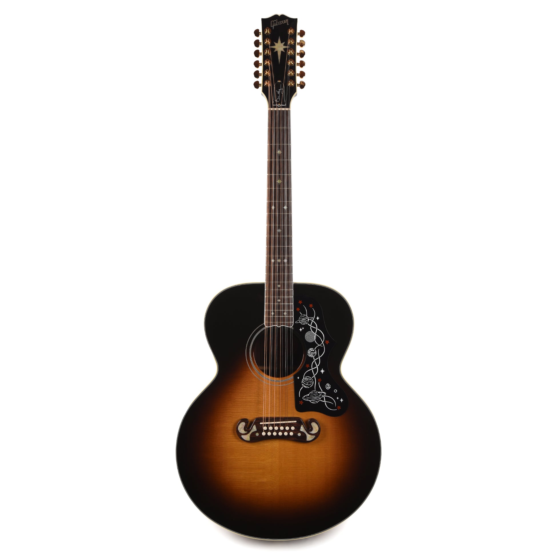 Gibson Artist Limited Edition Brian May SJ-200 12-String Vintage Sunburst Acoustic Guitars / 12-String