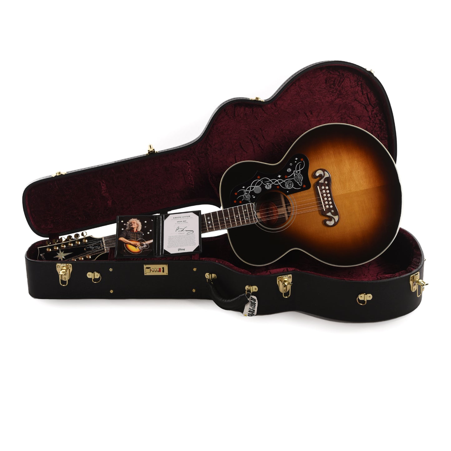Gibson Artist Limited Edition Brian May SJ-200 12-String Vintage Sunburst Acoustic Guitars / 12-String