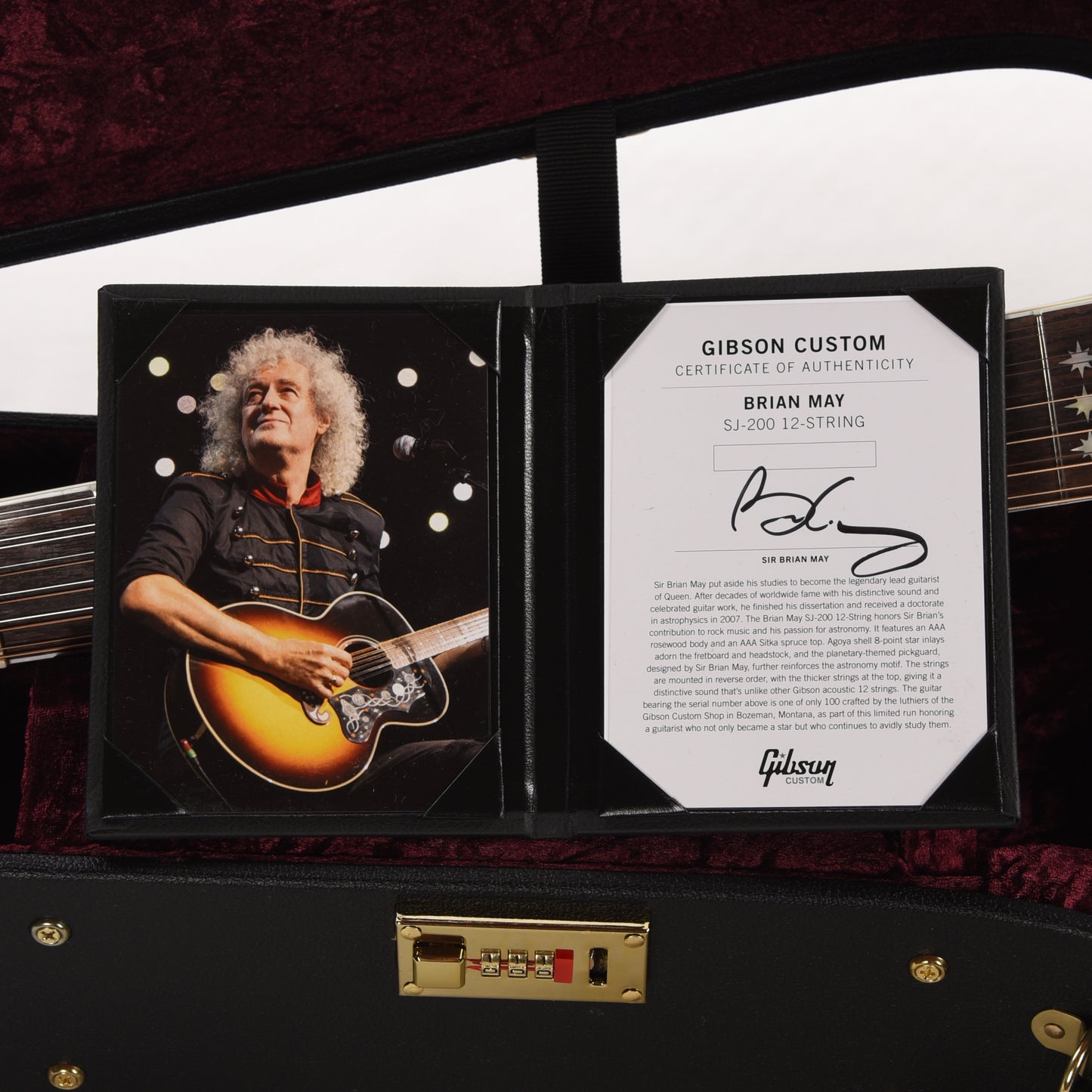 Gibson Artist Limited Edition Brian May SJ-200 12-String Vintage Sunburst Acoustic Guitars / 12-String