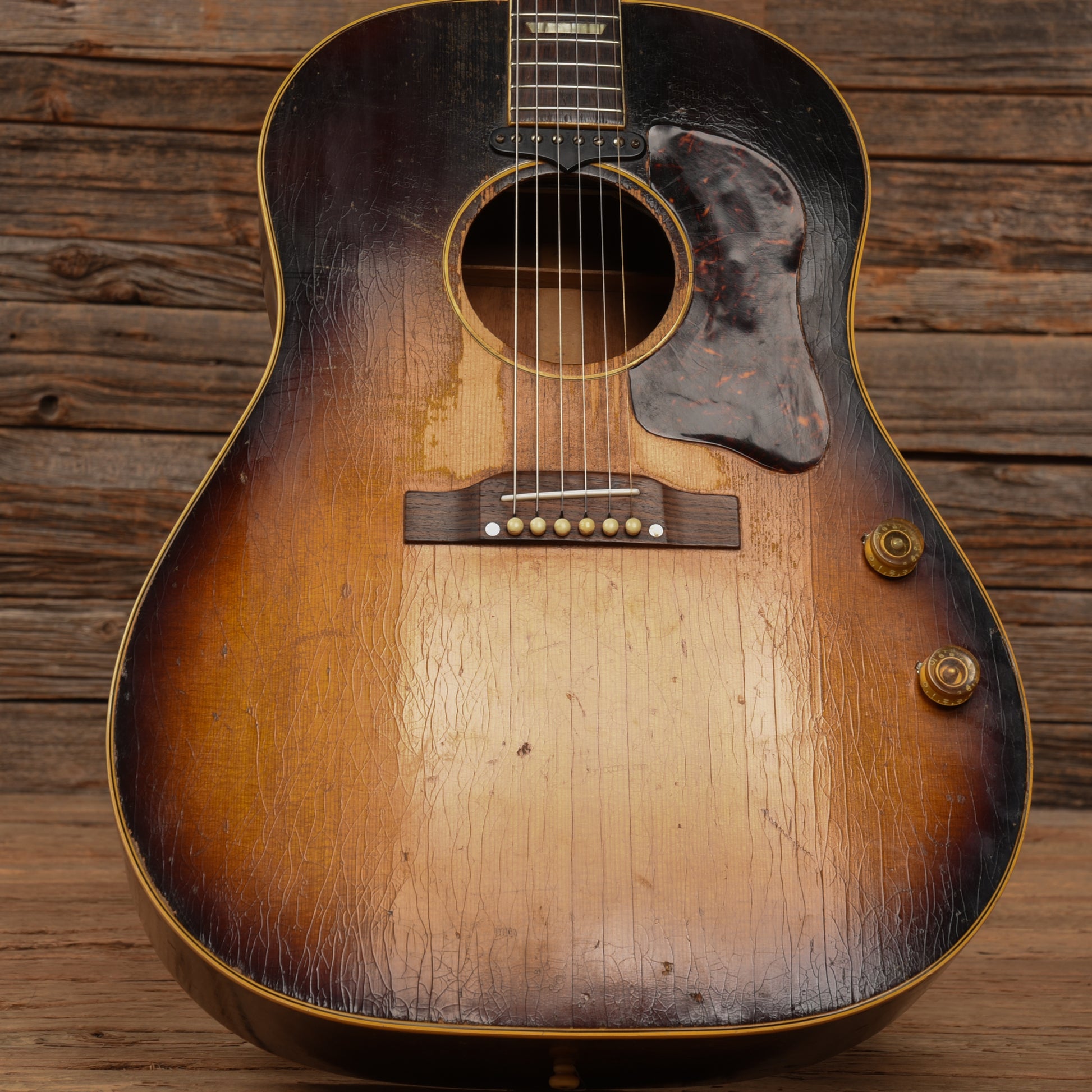 Gibson J-160E (Previously Owned by Nathaniel Rateliff) Sunburst 1955 Acoustic Guitars / Built-in Electronics