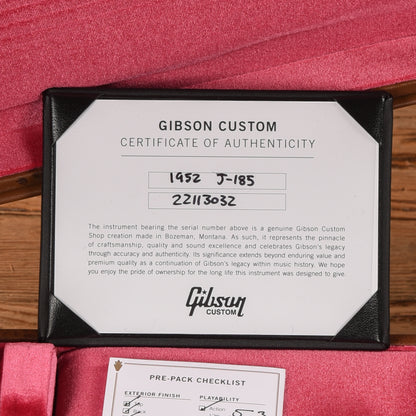 Gibson Custom 1952 SJ-185 Natural Acoustic Guitars / Dreadnought