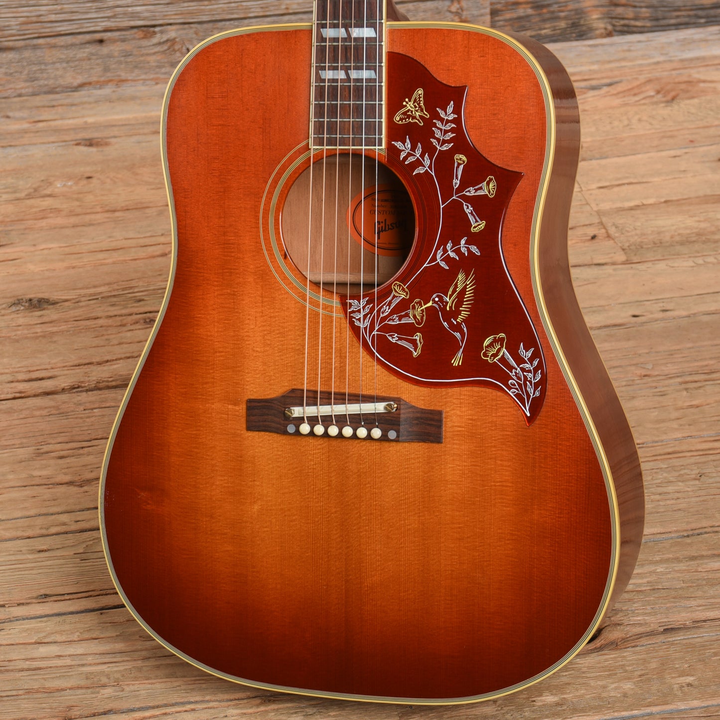 Gibson Custom 1960 Hummingbird Adjustable Bridge Heritage Cherry Sunburst 2020 Acoustic Guitars / Dreadnought