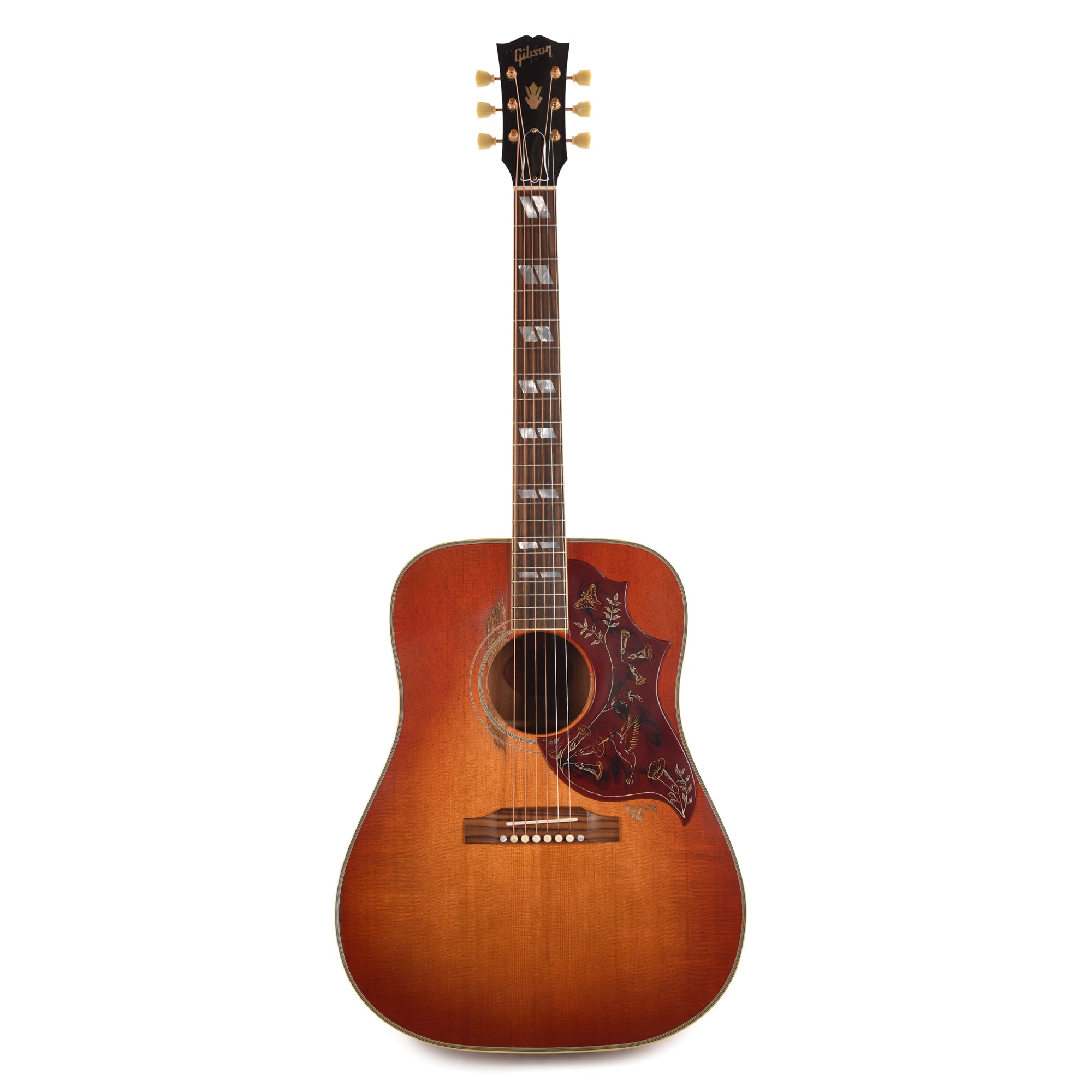 Gibson Custom Shop 1960 Hummingbird Washed Cherry Sunburst Murphy Lab Heavy Aged Acoustic Guitars / Dreadnought