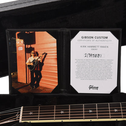 Gibson Custom Shop Artist Limited Edition Kirk Hammett Raven Ebony Acoustic Guitars / Dreadnought